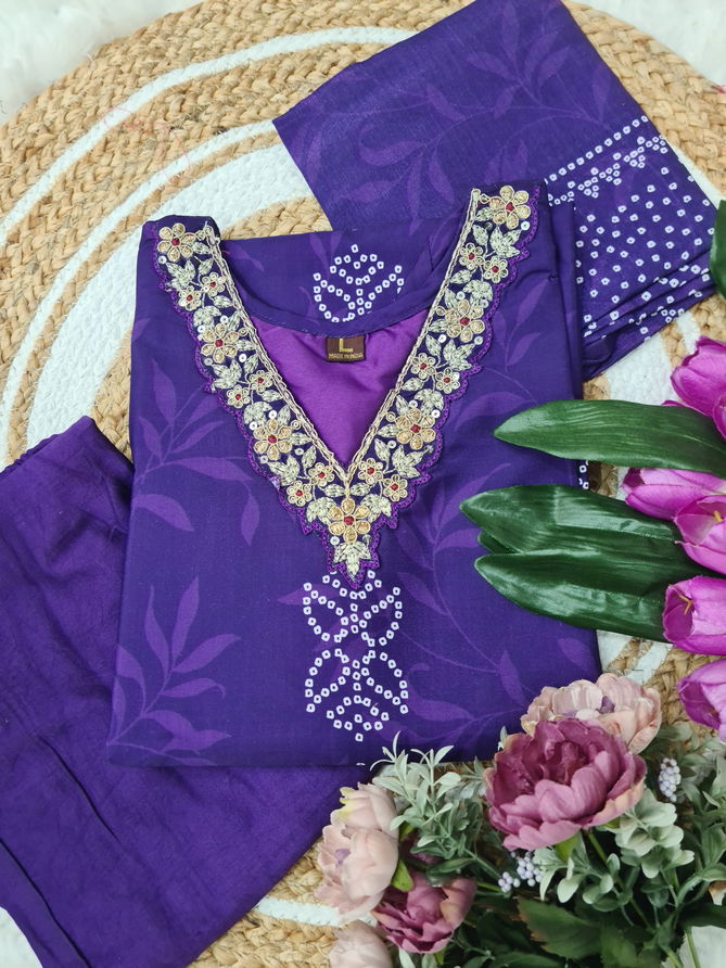 SC 609 Shivam Embroidery Kurti With Bottom Dupatta Suppliers In India